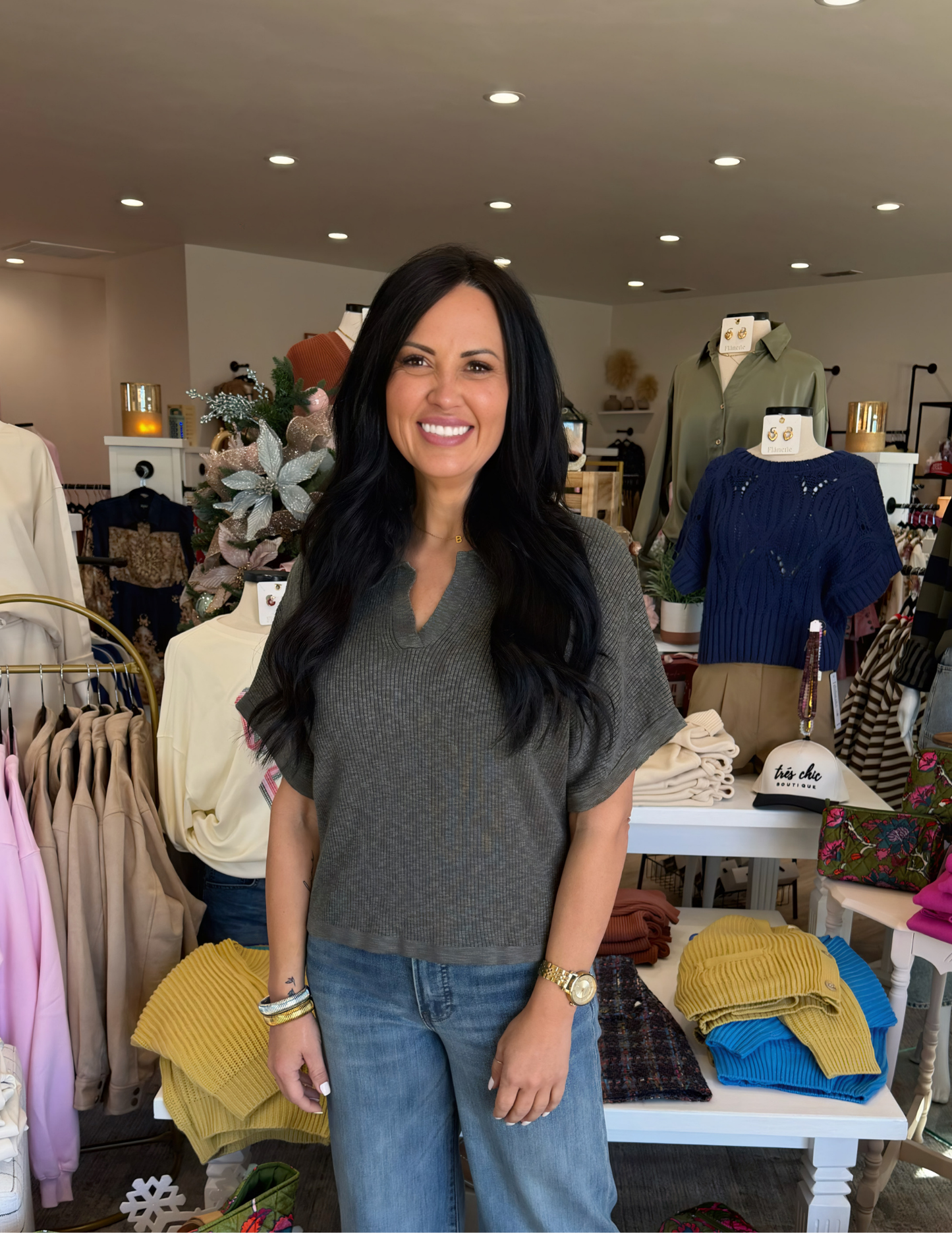 Effortless Knit Sweater- Dusty Olive