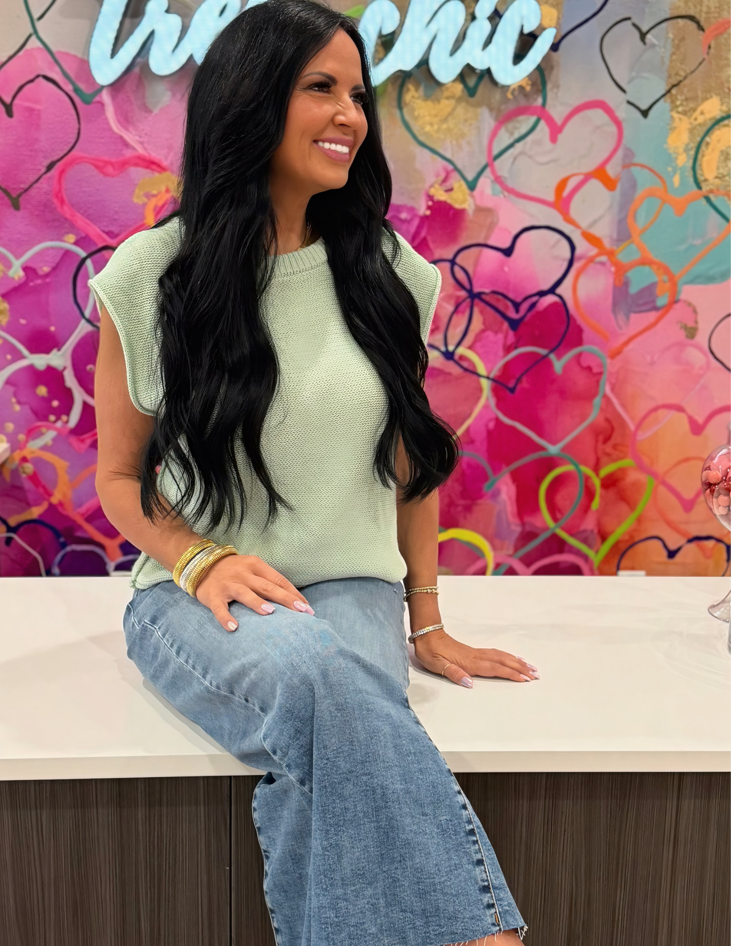 Effortless Sweater Vest Top