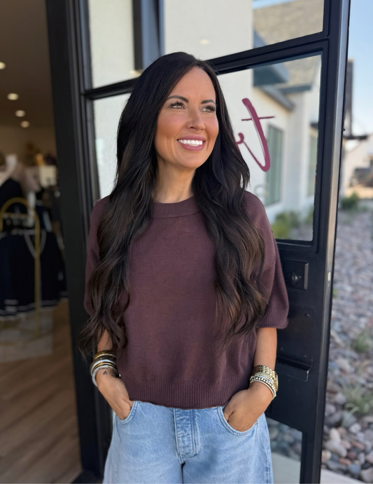 Fall Lightweight Sweater- Brown