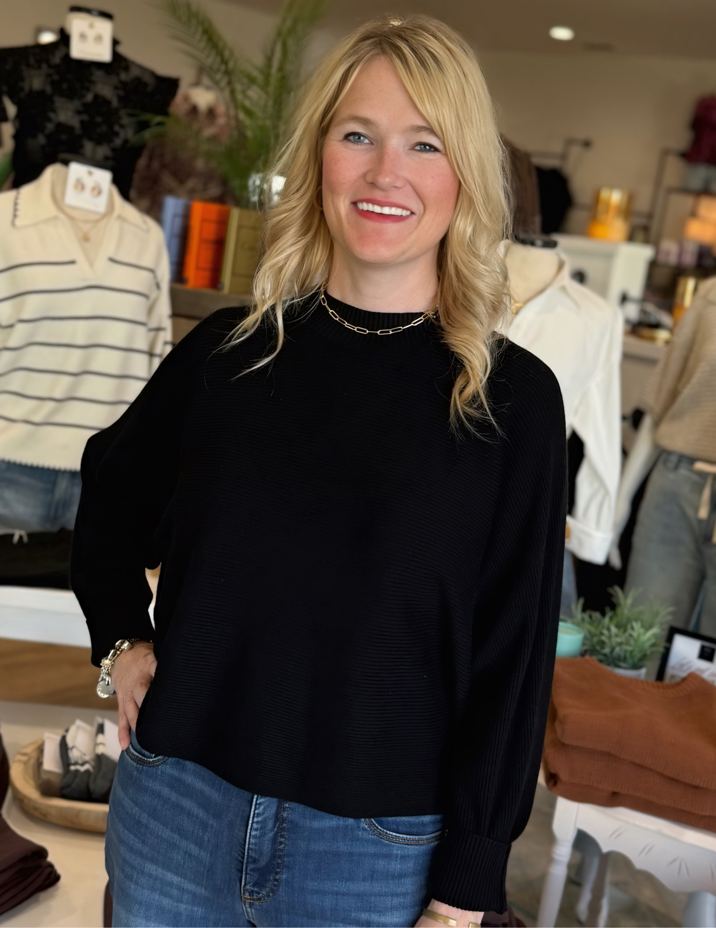 Favorite Fall Sweater- Black