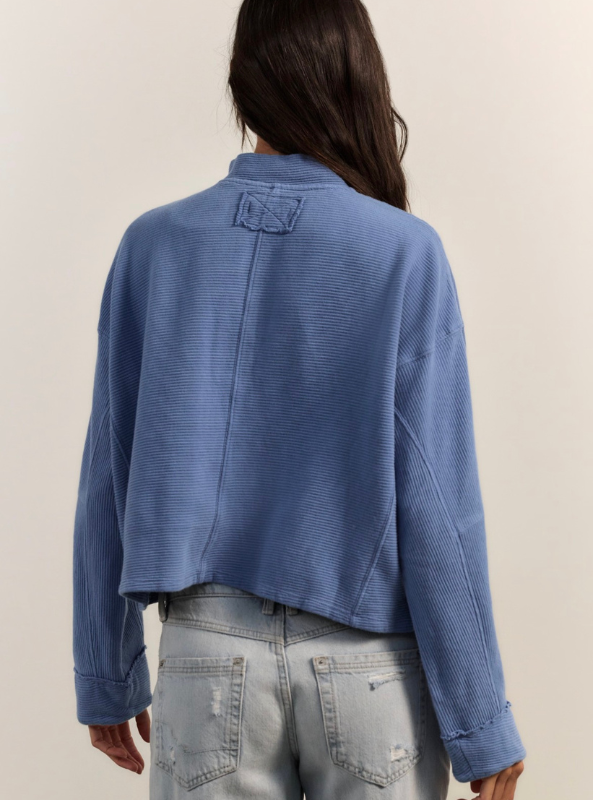 Free People | We The Free Celeste Quarter Zip- Bluebell