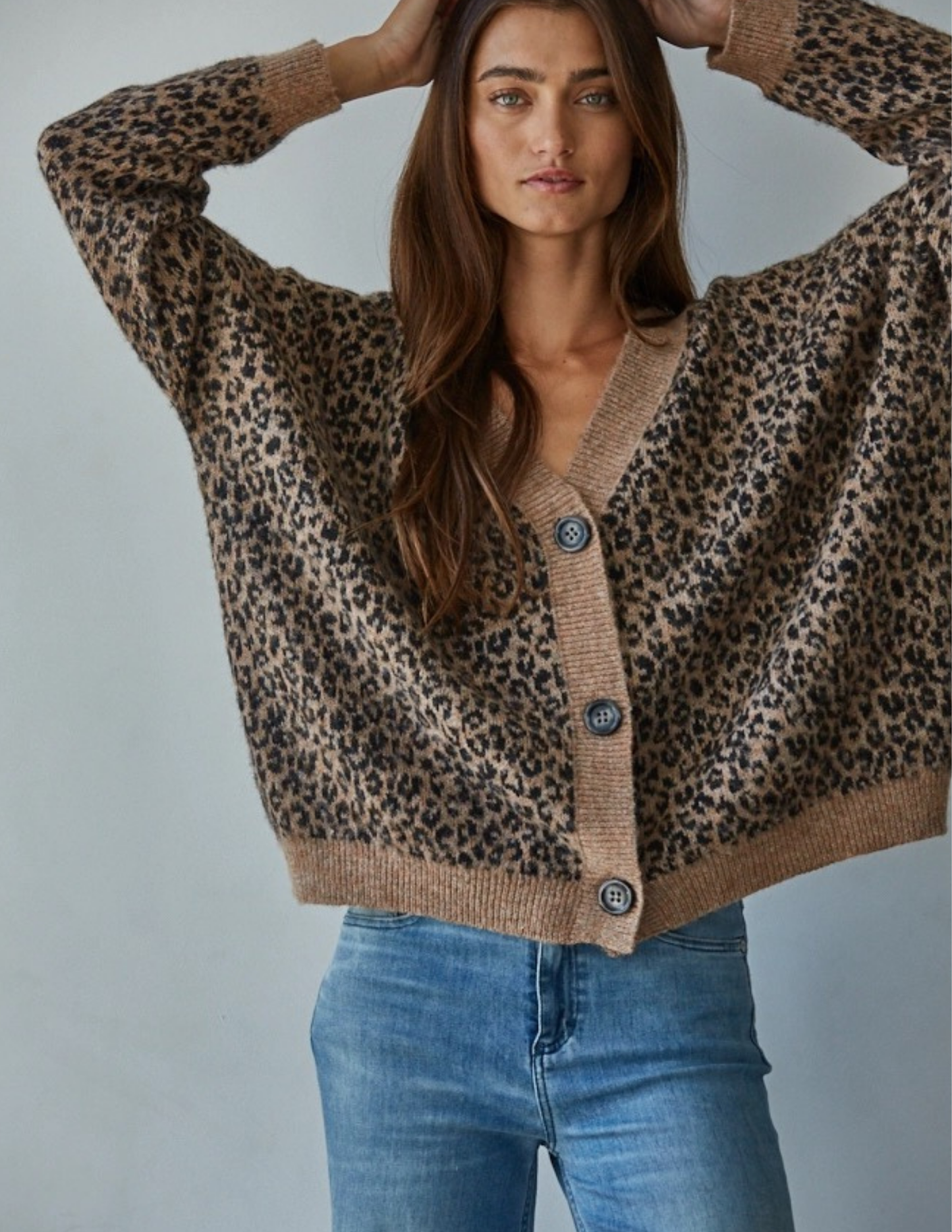 Animal Print Cardigan
