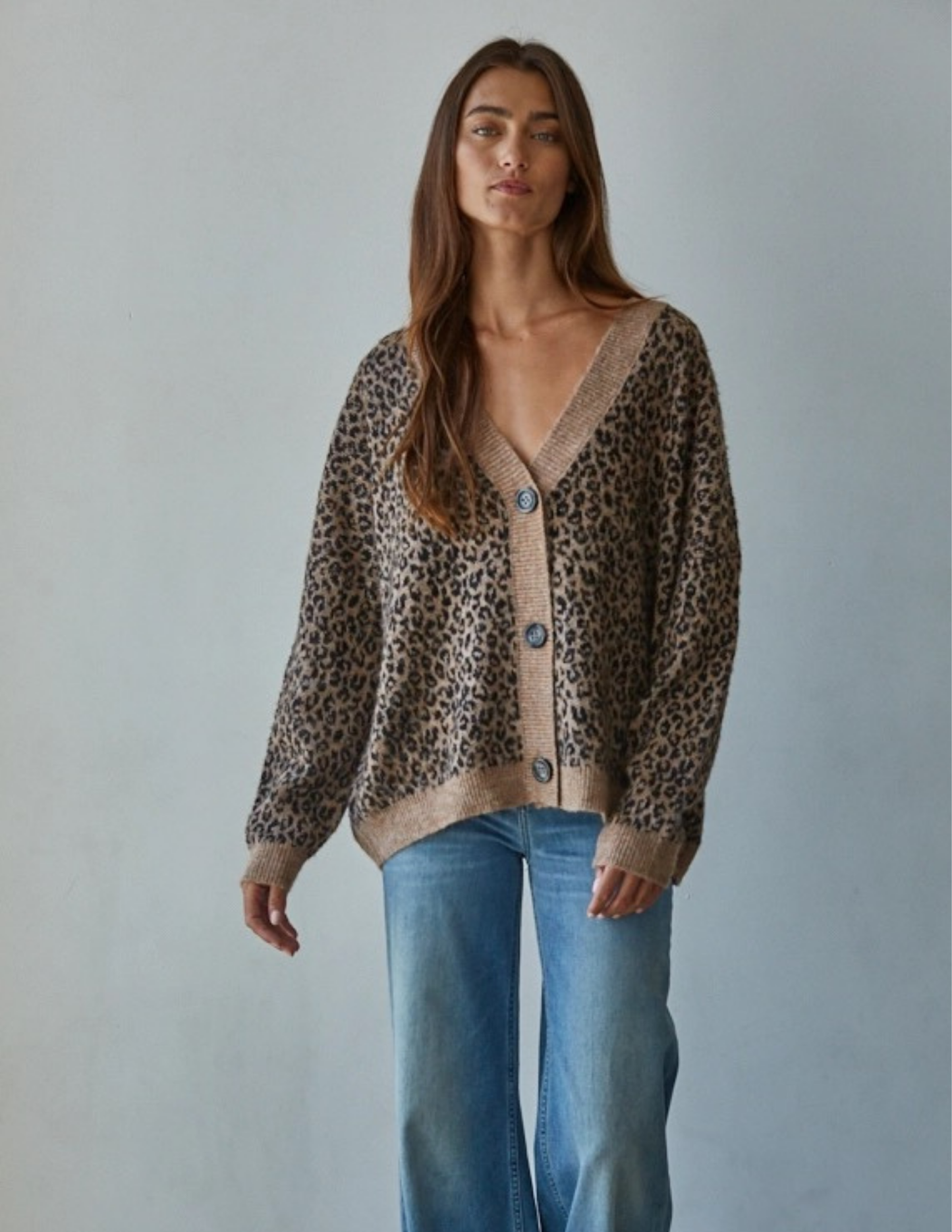 Animal Print Cardigan