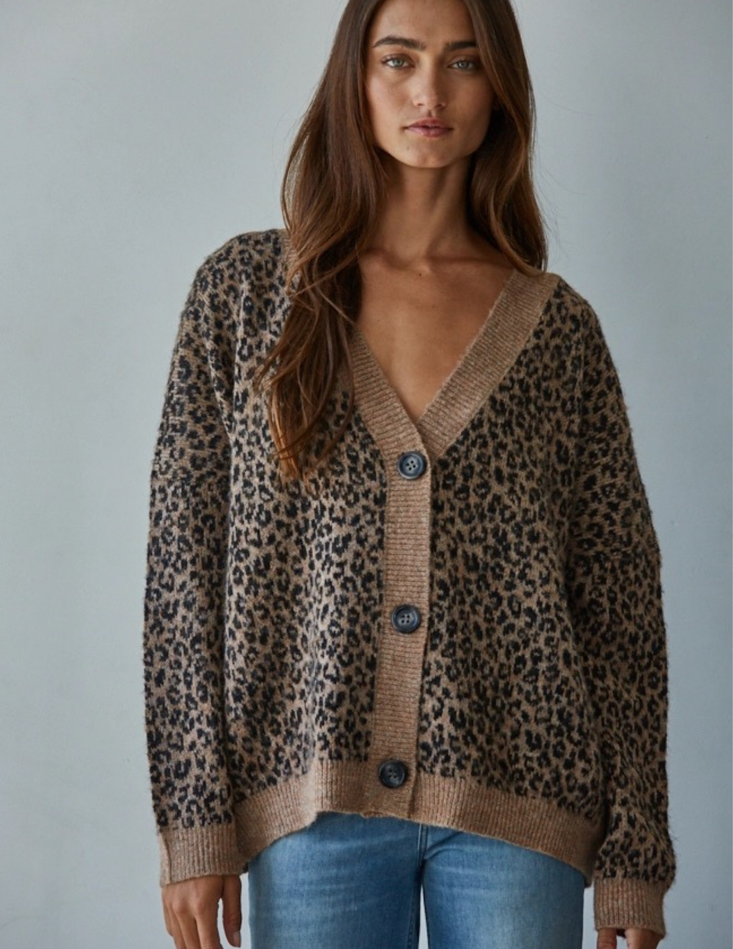 Animal Print Cardigan