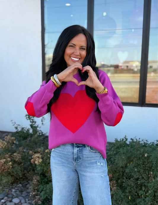 Lumia Heart Pull Over Sweater