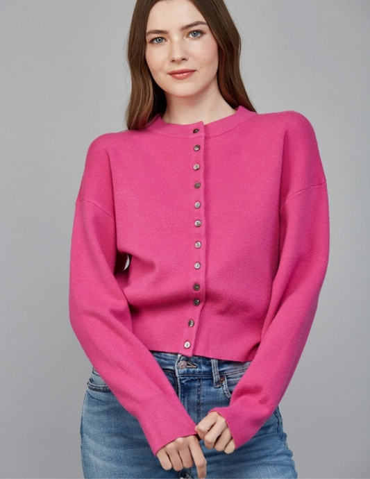 Magenta Cardigan