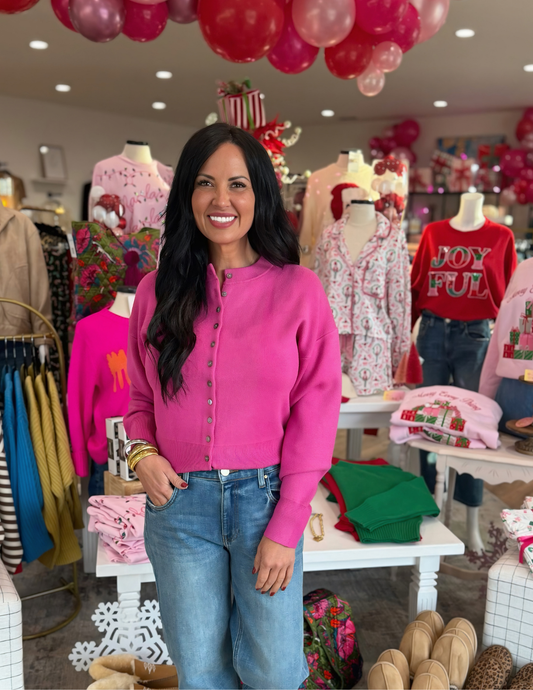 Magenta Cardigan