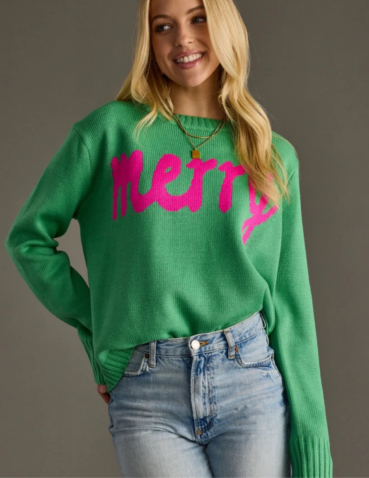 Mint Green Merry Sweater