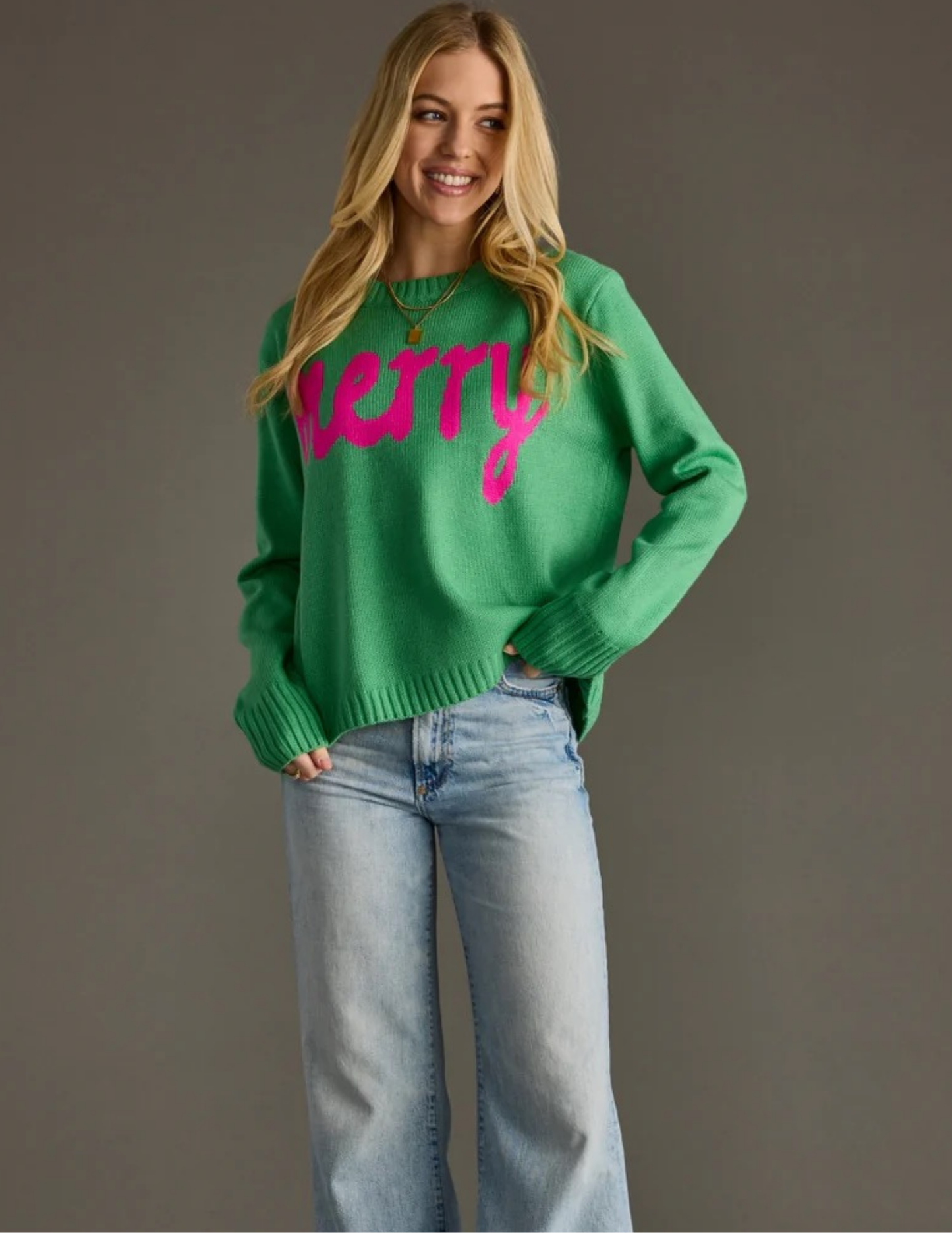 Mint Green Merry Sweater