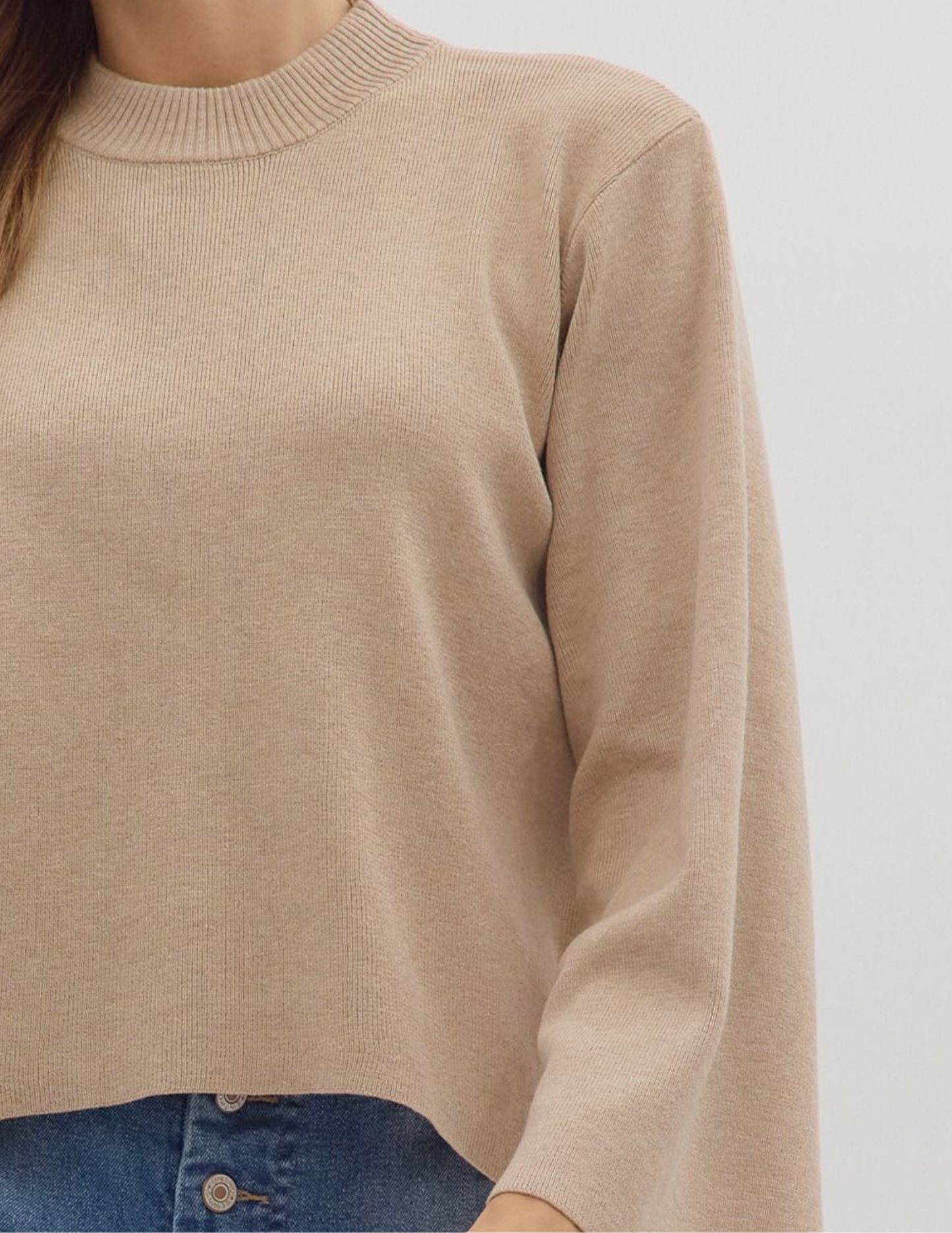 On The Go Knit Sweater- Oatmeal