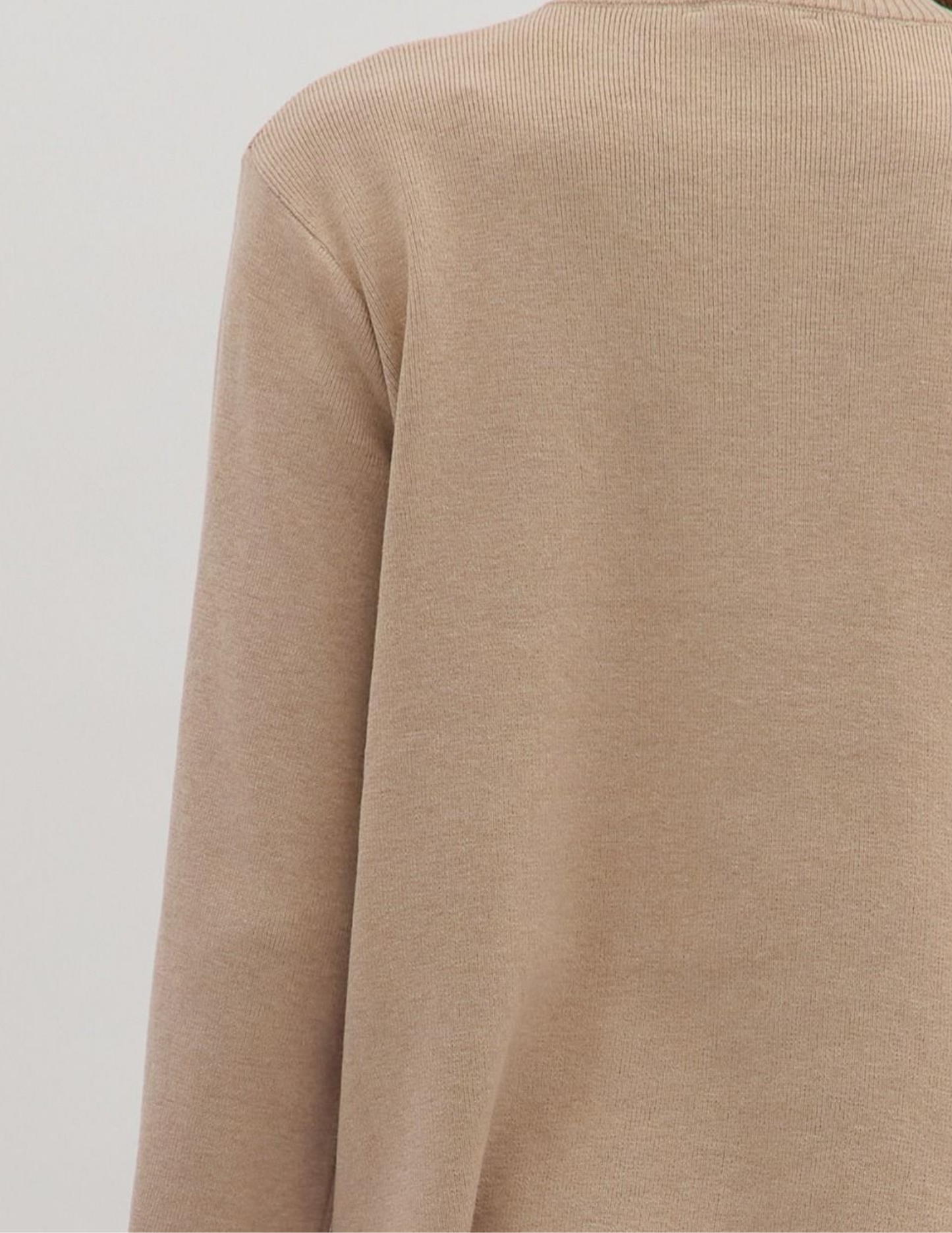 On The Go Knit Sweater- Oatmeal