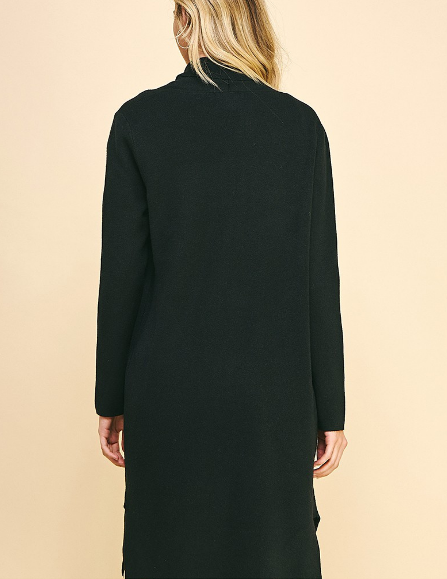 Open Knit Cardigan- Black - Tres Chic Boutique