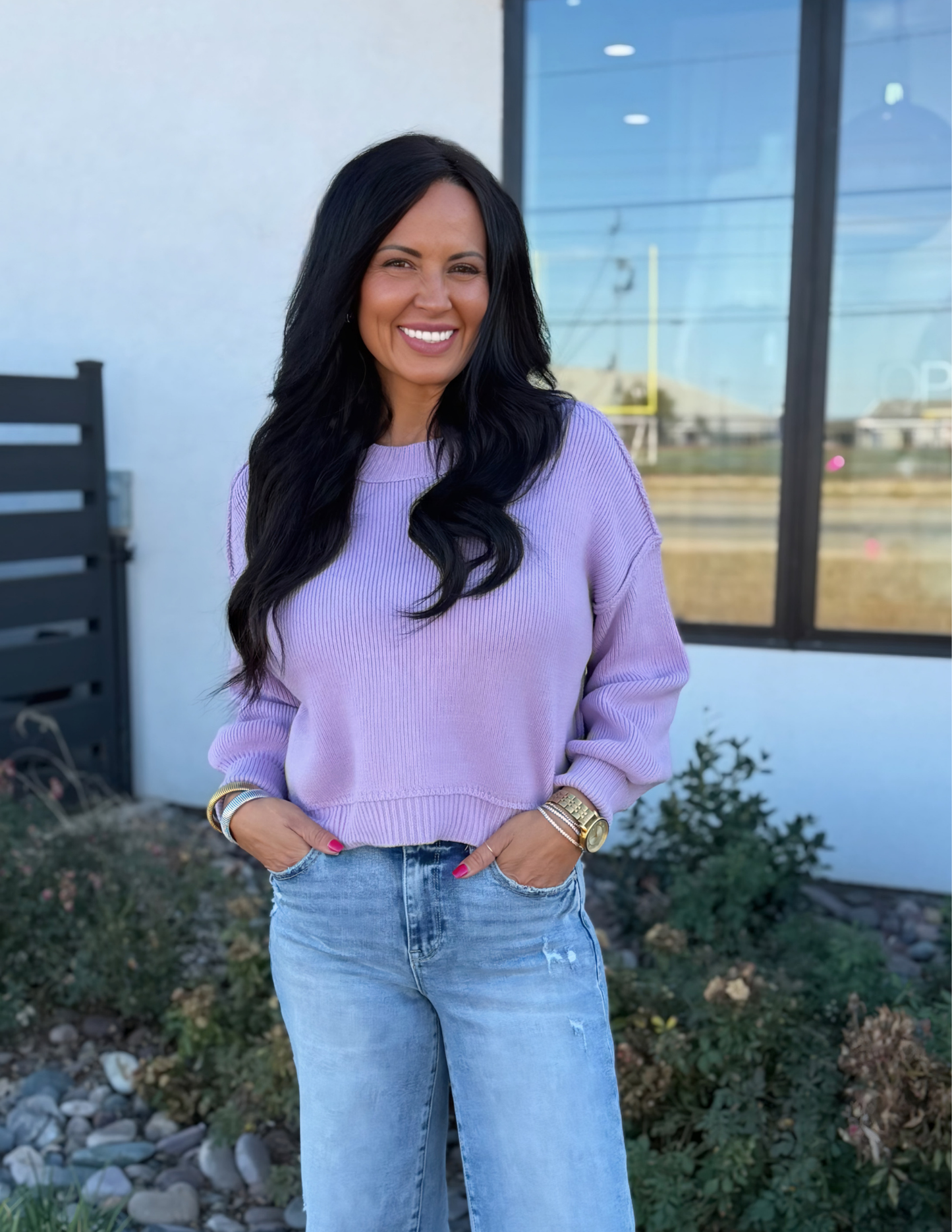 Regina Sweater- Lilac