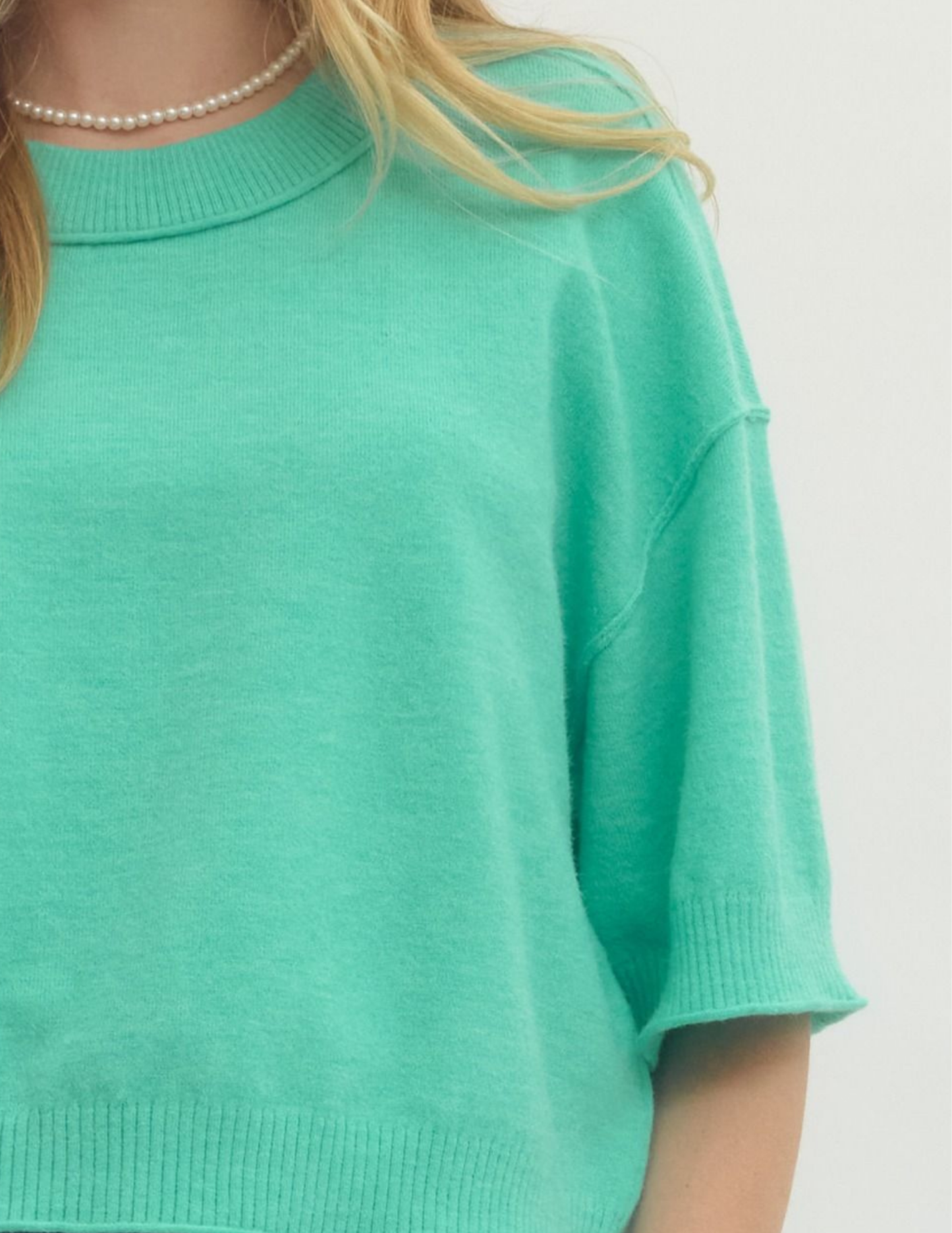 Spring Lightweight Sweater- Mint