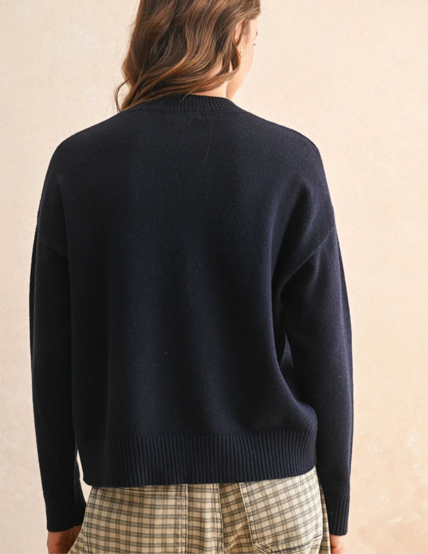 Sweater Top- Navy