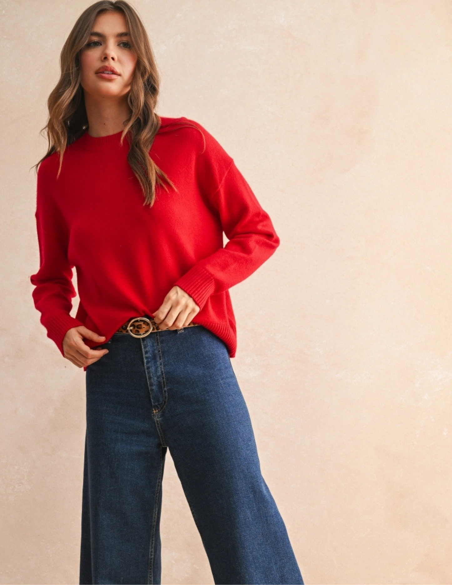Sweater Top- Red