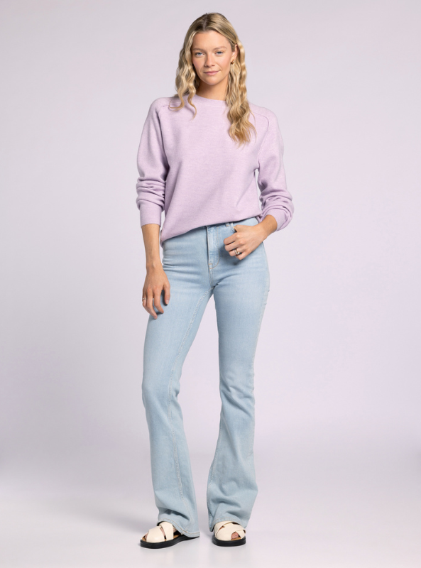 Barrett Sweater- Heather Lilac