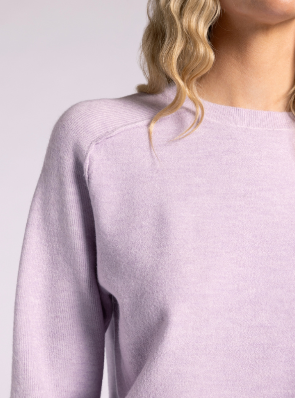 Barrett Sweater- Heather Lilac