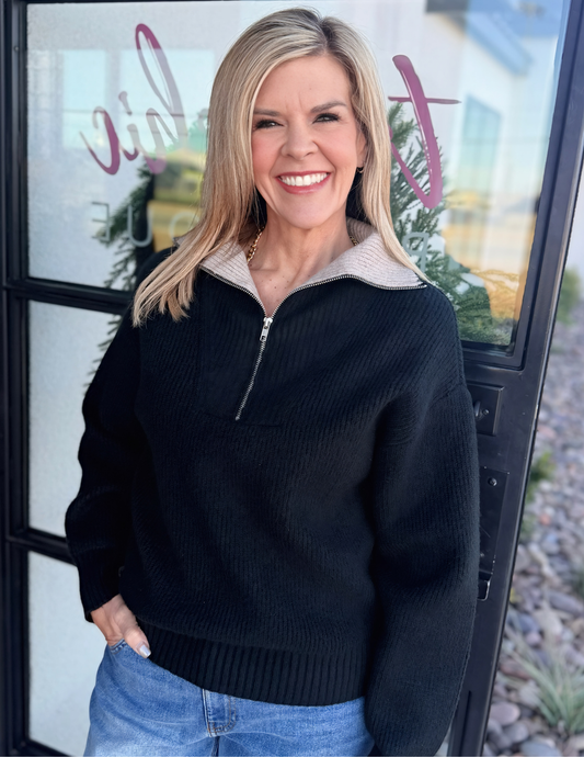 Celia Pullover- Black