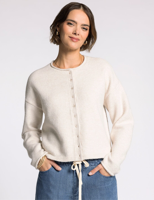 Dover Cardigan- Soft Ivory