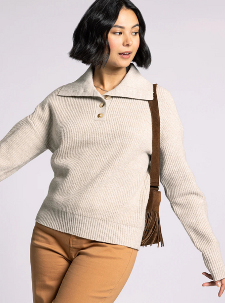 Amaya Sweater- Heather Caramel