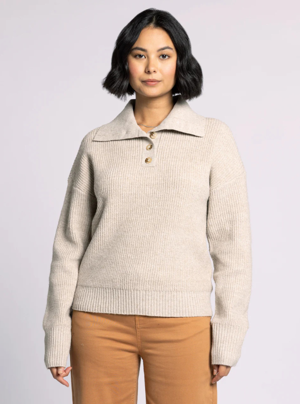 Amaya Sweater- Heather Caramel