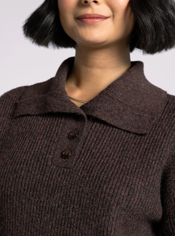 Amaya Sweater- Heather Coffee