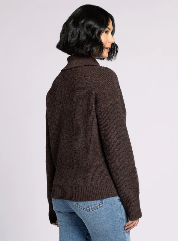 Amaya Sweater- Heather Coffee