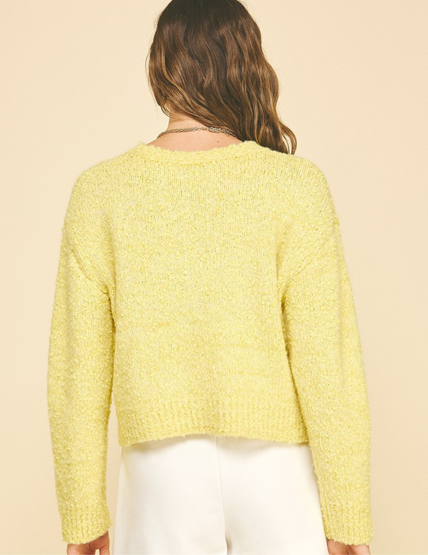 Yellow Knit Sweater - Tres Chic Boutique