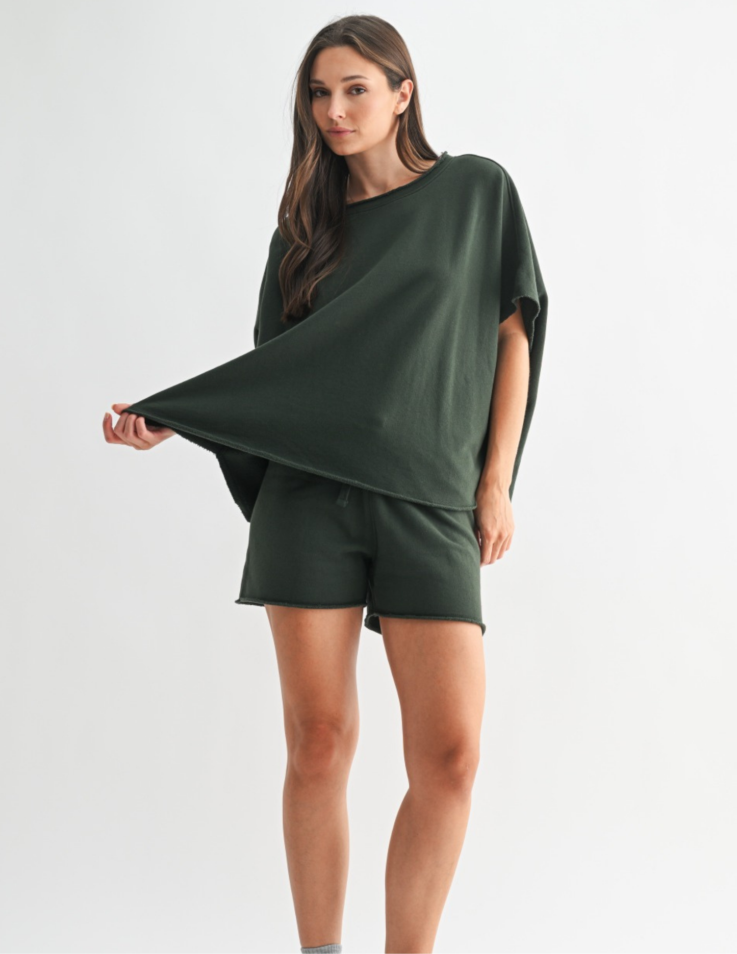 Malibu Vintage Dolman Top - Deep Forest - Tres Chic Boutique