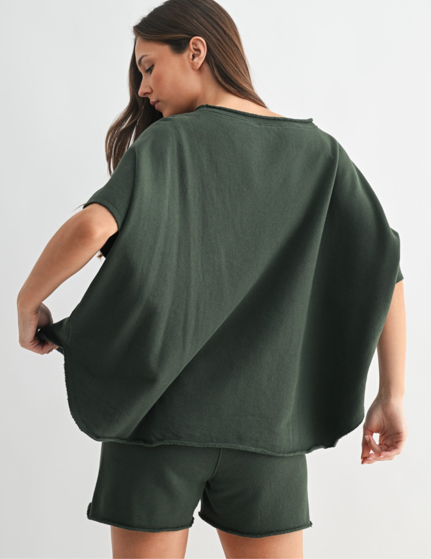 Malibu Vintage Dolman Top - Deep Forest - Tres Chic Boutique