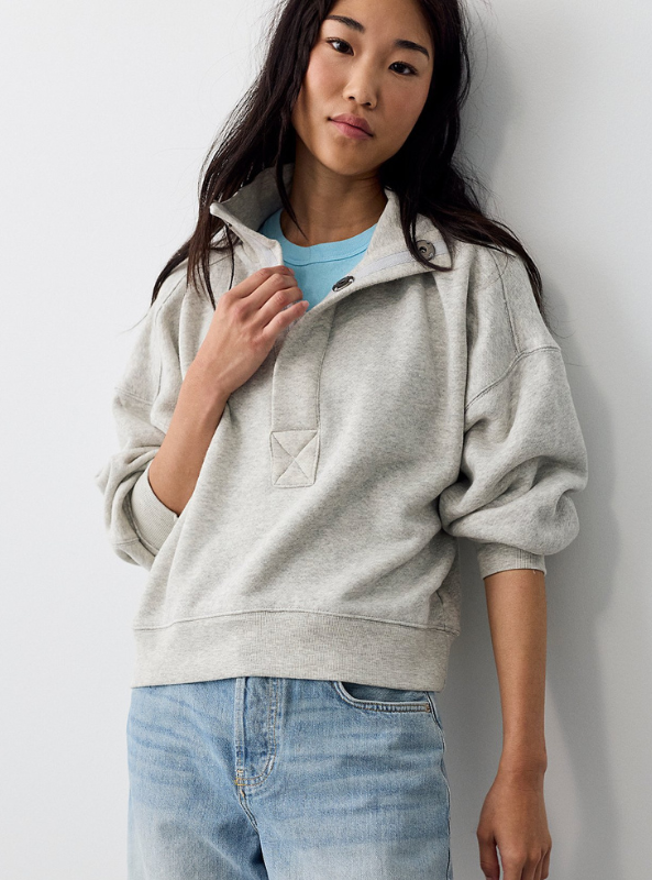 Free People | We The Free Timeless Pullover- Heather Grey