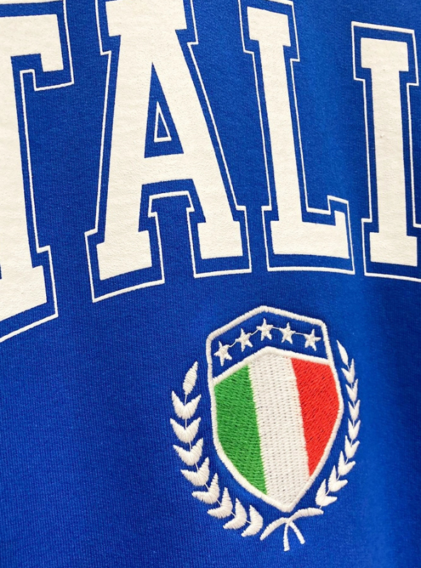 Italy Embroidered Sweatshirt