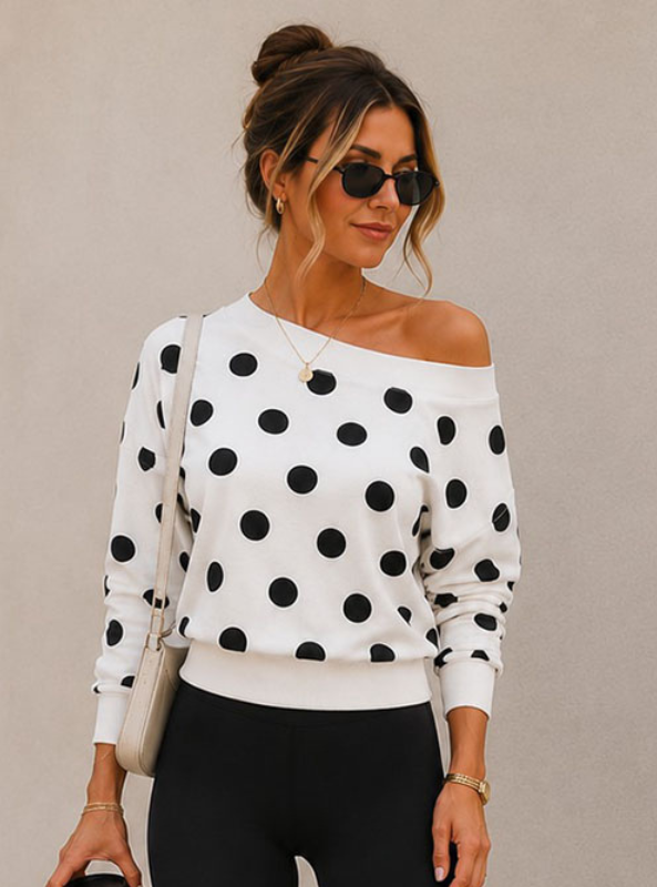 Laurel Pullover- White & Black