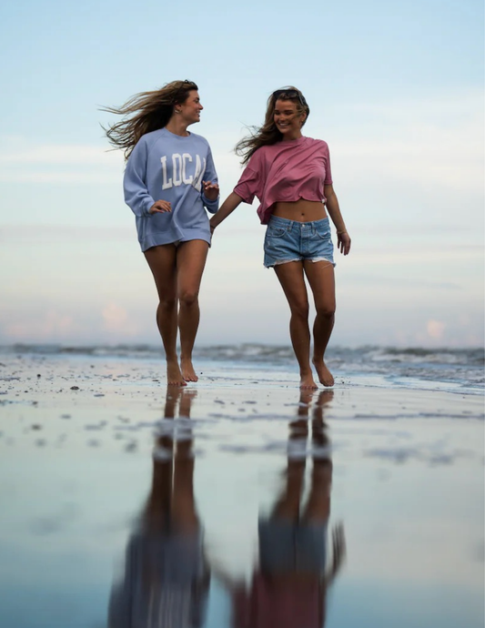 Local Boy Outfitters- LG Crescent Crew- Periwinkle