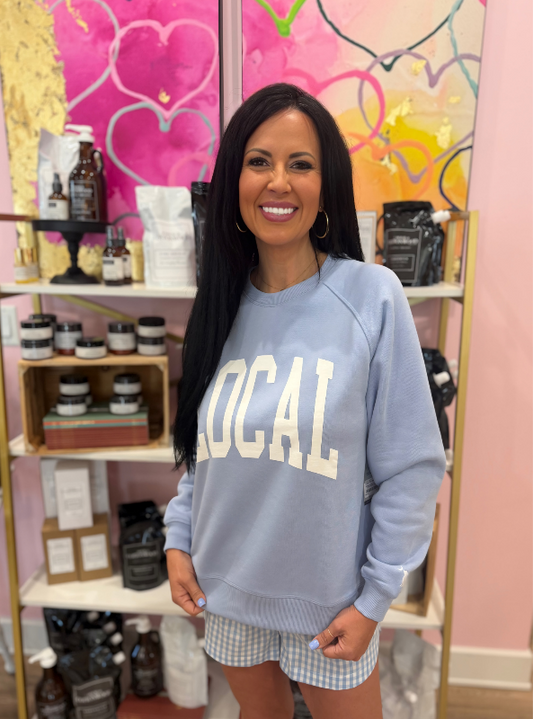 Local Boy Outfitters- LG Crescent Crew- Periwinkle