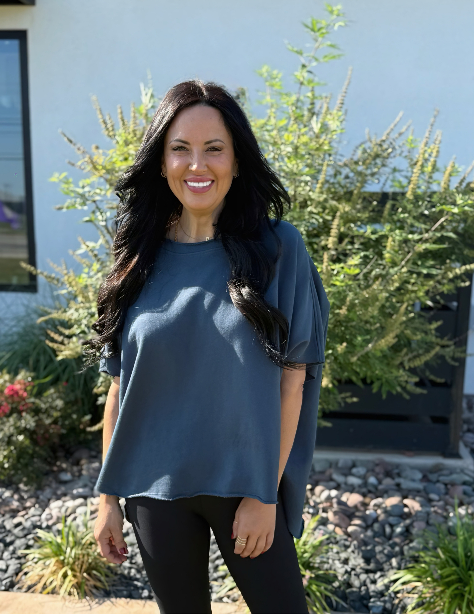 Malibu Vintage Dolman Top - Midnight Navy - Tres Chic Boutique