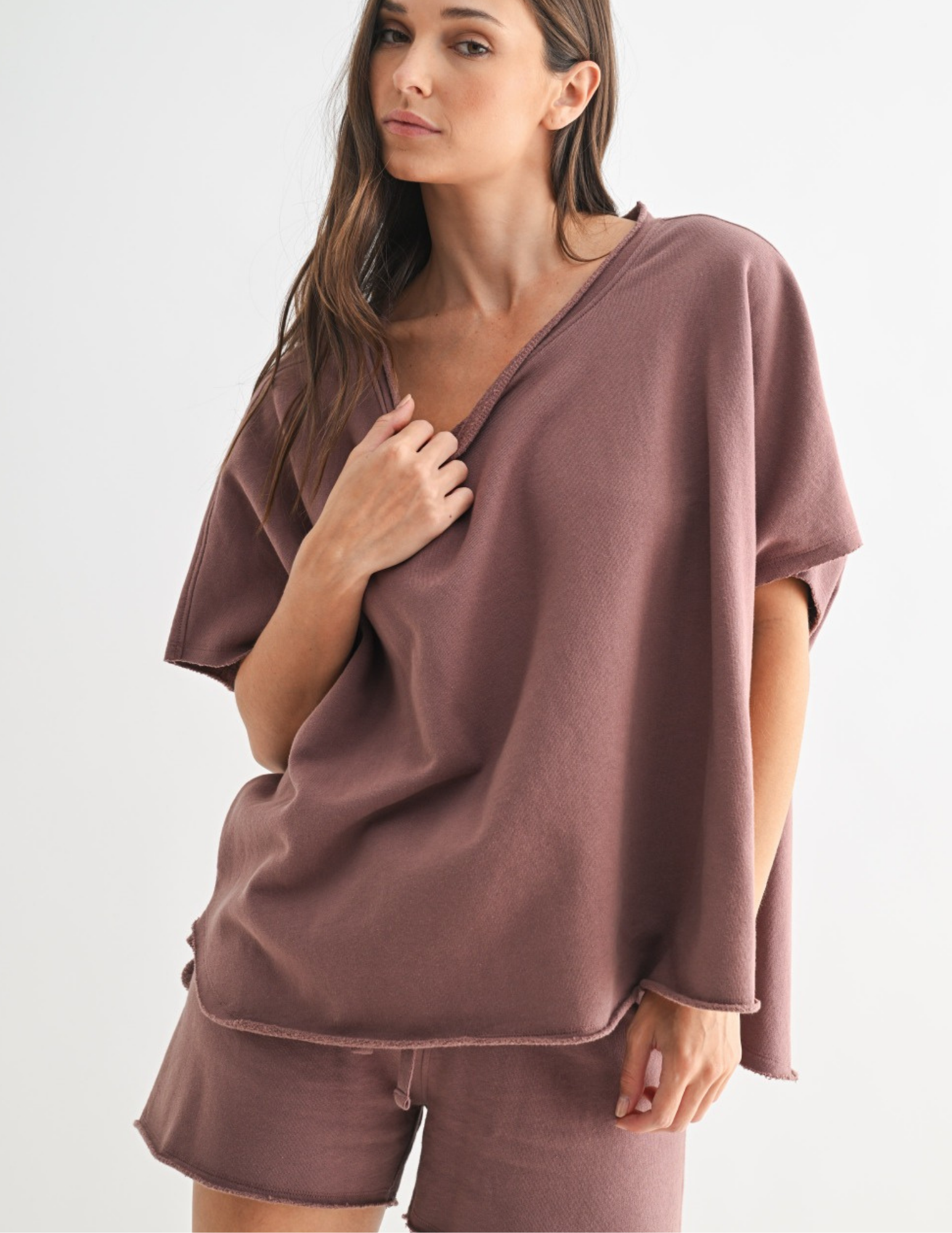 Malibu Vintage Dolman Top - Rose Taupe - Tres Chic Boutique