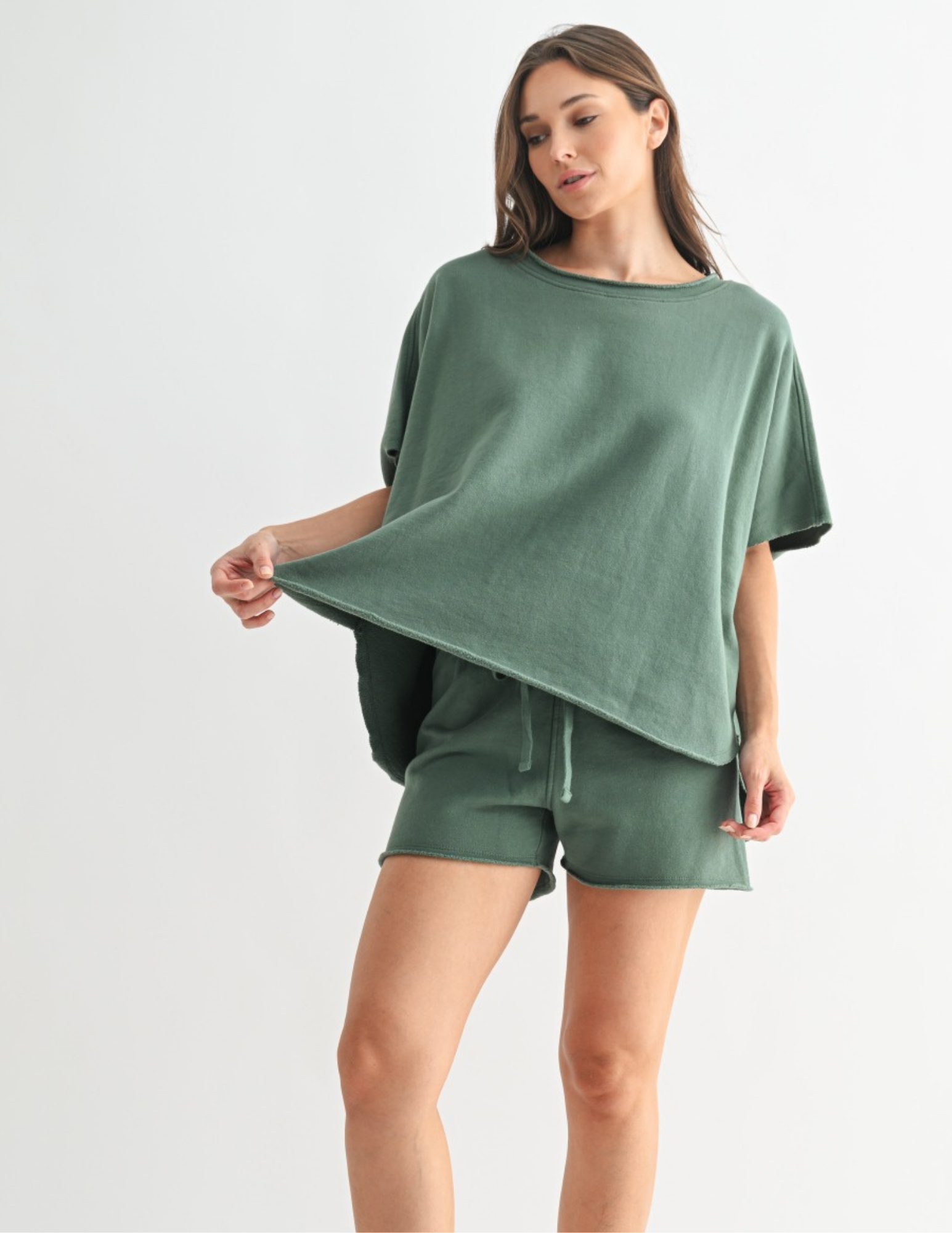 Malibu Vintage Dolman Top - Silky Pine - Tres Chic Boutique