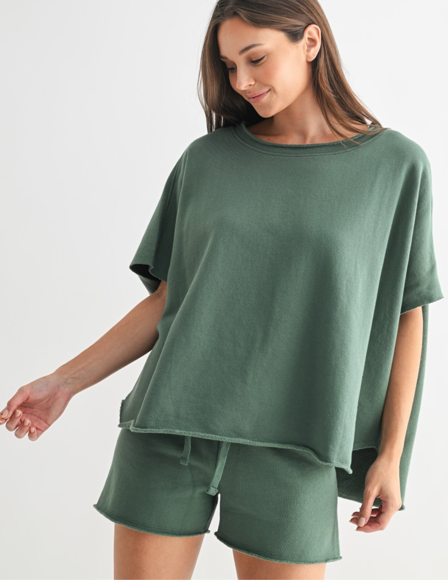 Malibu Vintage Dolman Top - Silky Pine - Tres Chic Boutique