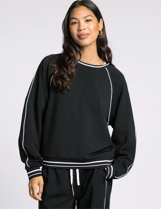 Amelia Top- Black Ivory