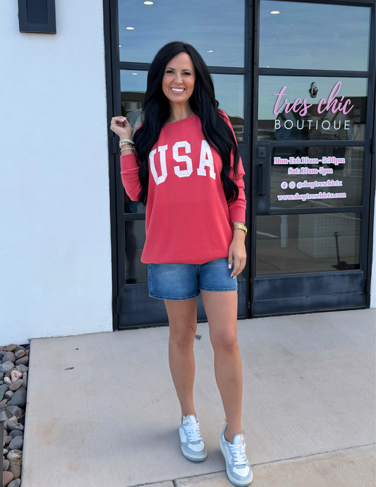 Hangout Top USA- Lava