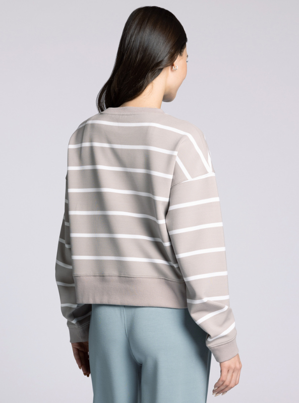 Martina Top- Mushroom Stripe