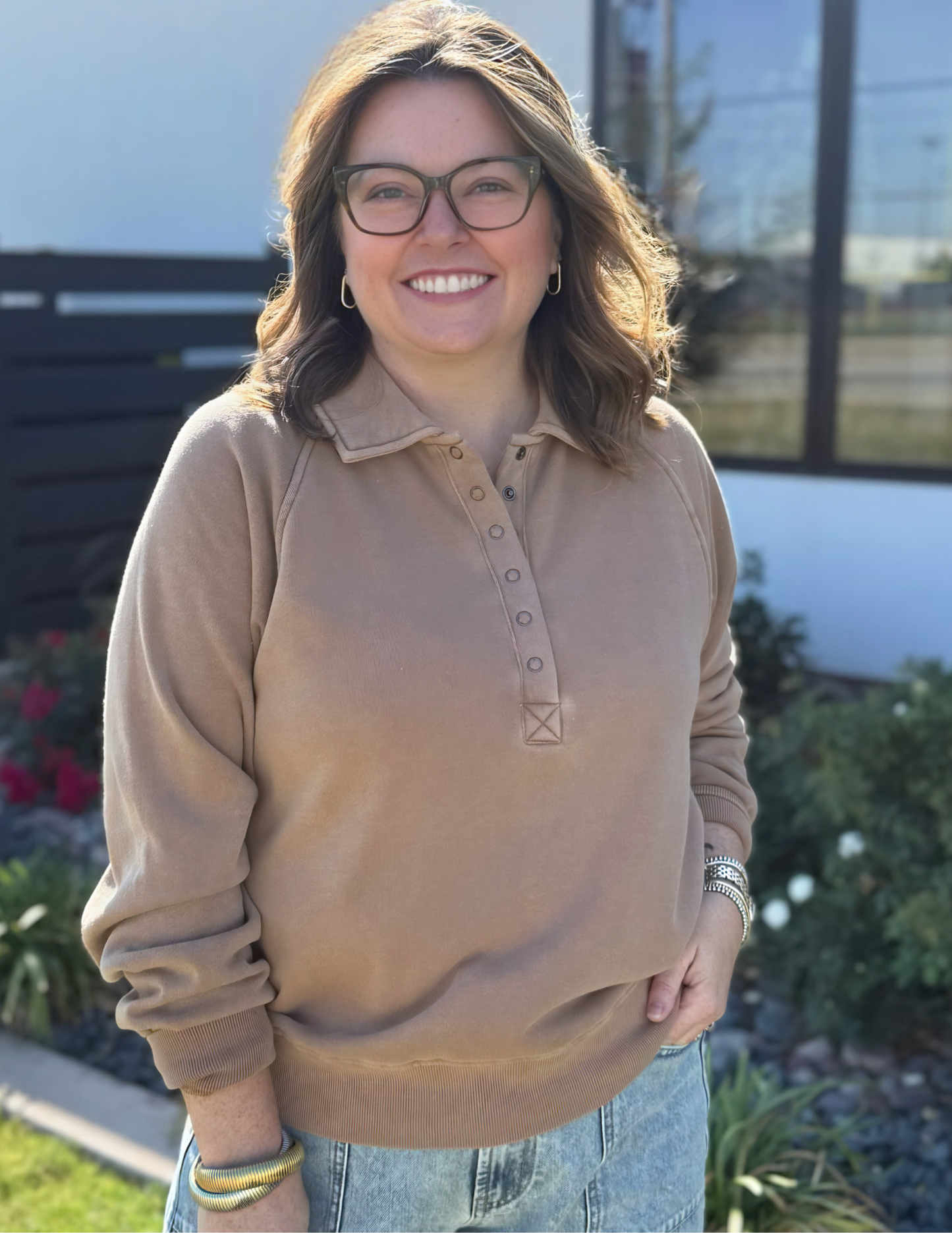 Priscilla Top- Light Umber