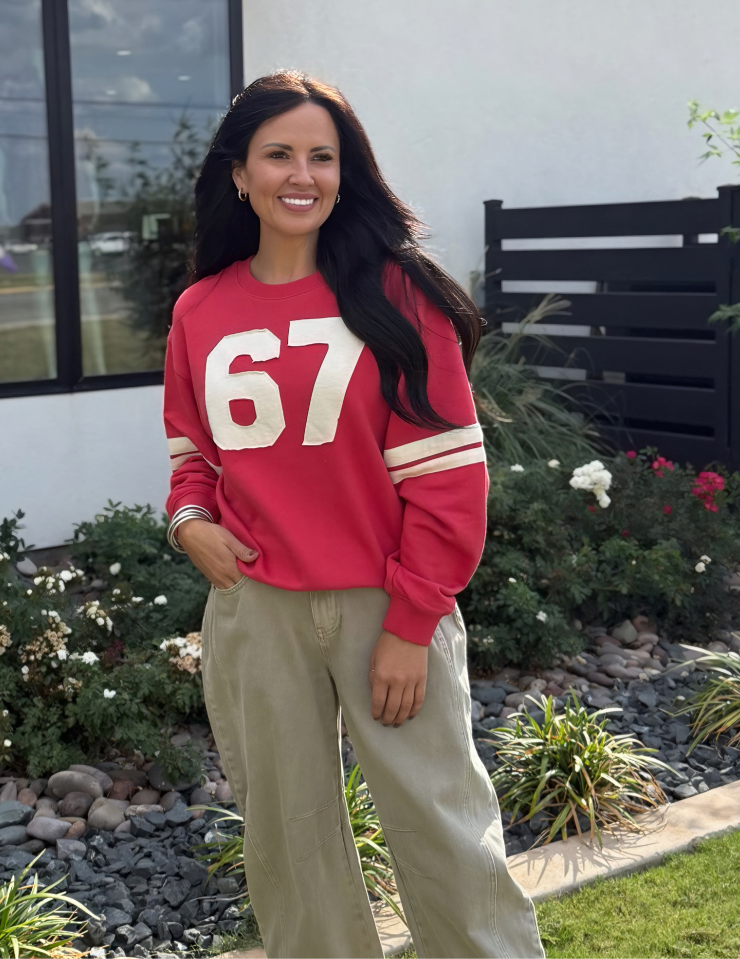 Varsity 67 Pullover- Dusty Red