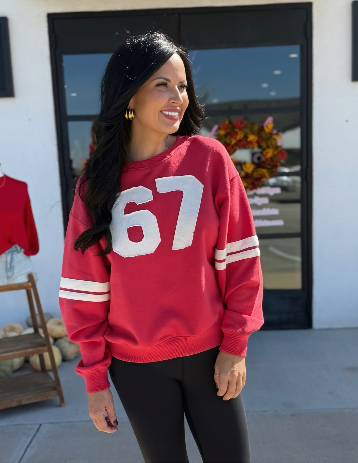 Varsity 67 Pullover- Dusty Red