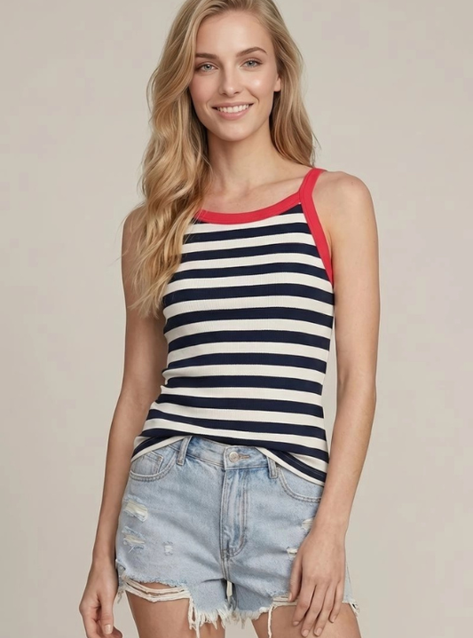 Nautical Stripe Tank Top