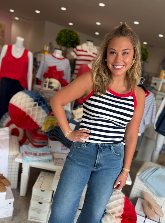 Nautical Stripe Tank Top