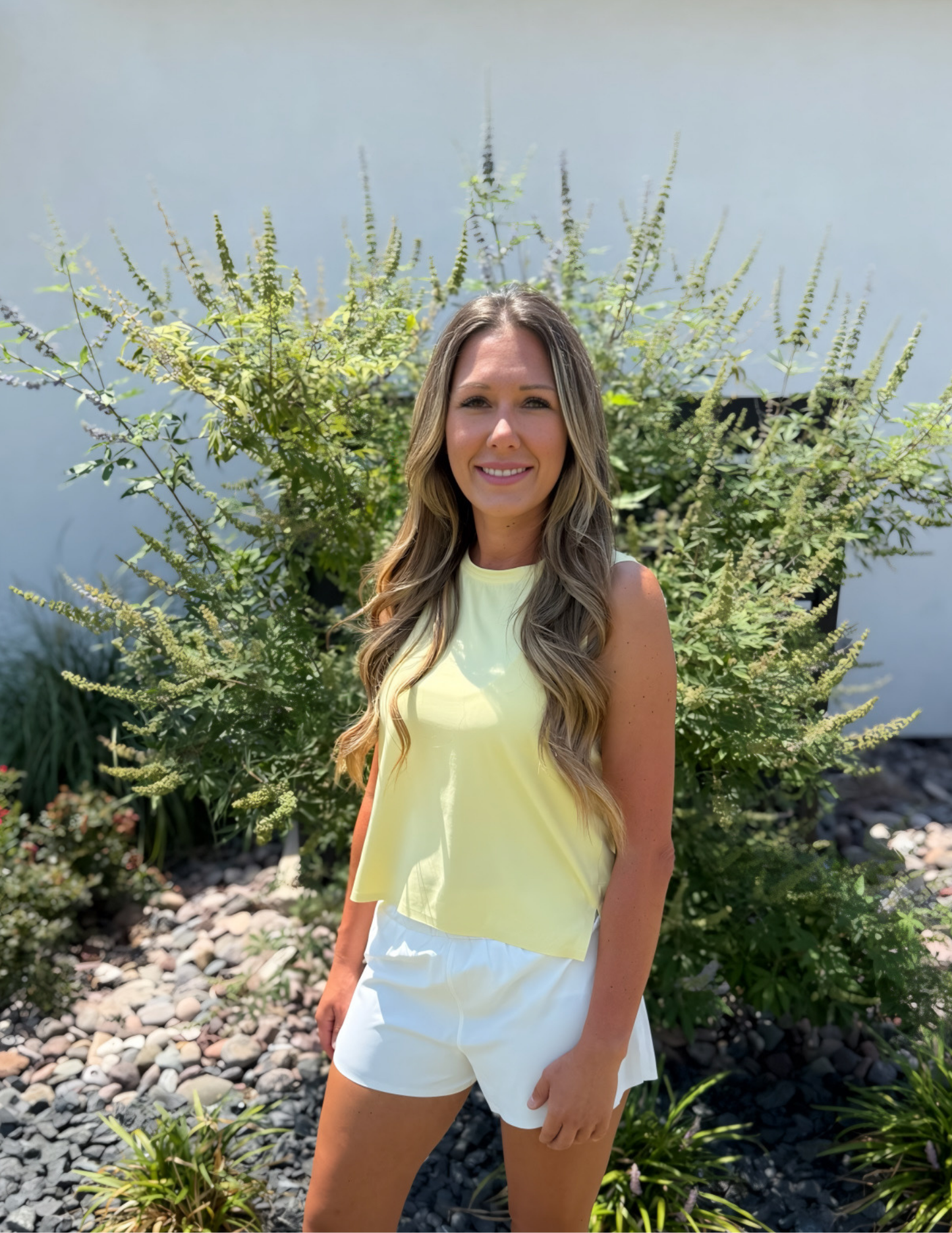 Rhone Apparel- Serene Tank- Yellow Dawn - Tres Chic Boutique