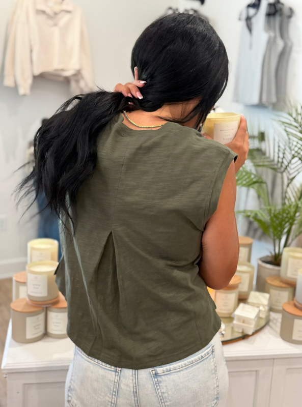 Tatum Tee- Olive